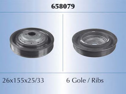 658079 Malò Шкив коленчатого вала