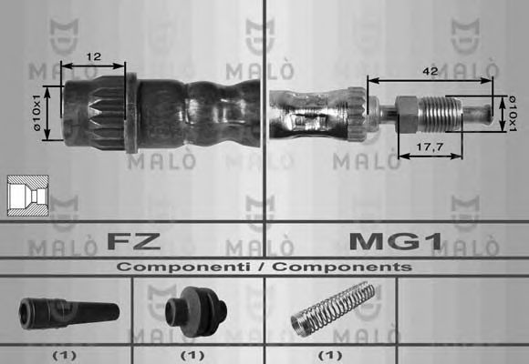 8569 Malò Гальмівний шланг