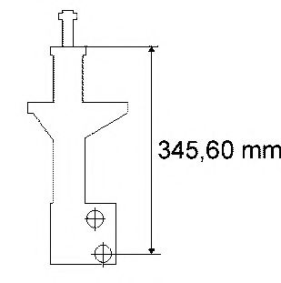 170 160 Sachs Стойка амортизатора для Volkswagen Passat