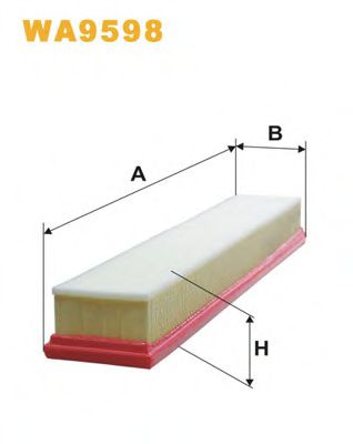 WA9598 WIX Filters Повітряний фільтр для Jaguar X-type