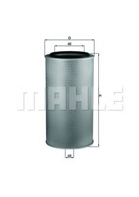 LX 1255 Mahle Воздушный фильтр