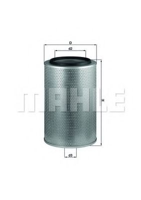 LX 1606 Mahle Повітряний фільтр