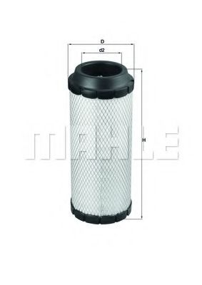 LX 1687 Mahle Повітряний фільтр