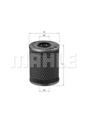 OX 187D Mahle Оливний фільтр