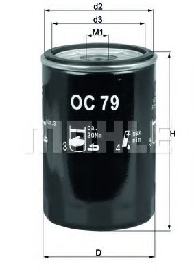 OC 79 Mahle Масляный фильтр