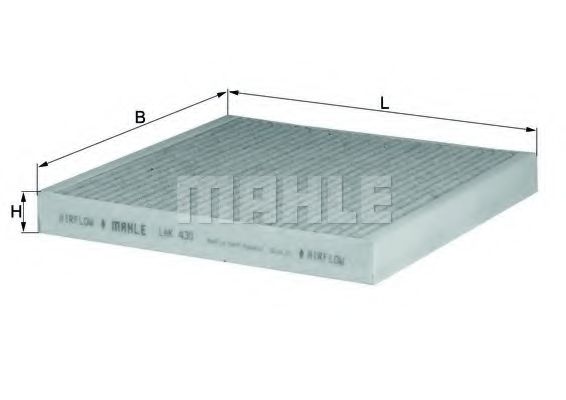 LAK 430 Mahle Фильтр салона
