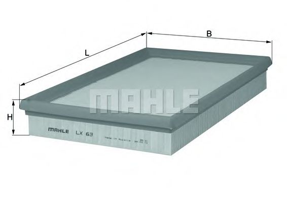 LX 63 Mahle Воздушный фильтр