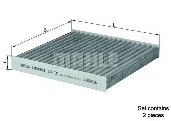 LAK 630/S Mahle Фільтр салону