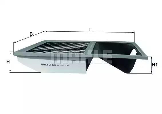 LX 3583 Mahle Воздушный фильтр