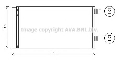 BW5414D Prasco Радіатор кондиціонера