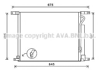 DWA5139D Prasco Радіатор кондиціонера для Chevrolet Aveo
