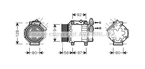 FDAK431 Prasco Компресор кондиціонера