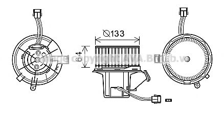 MS8640 Prasco Вентилятор салона