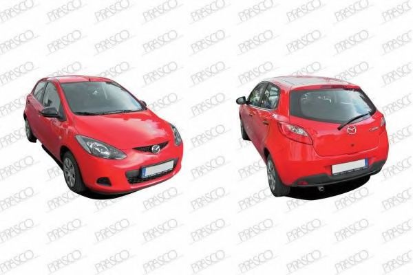 MZ3093210 Prasco Передня панель кузова для Mazda 2