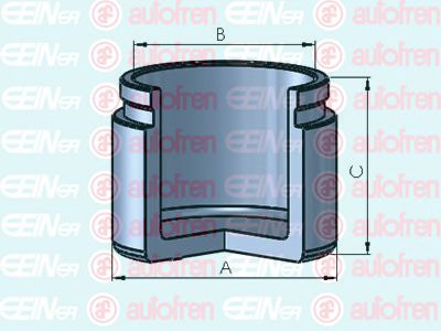 D025379 Autofren Seinsa Поршень тормозного суппорта