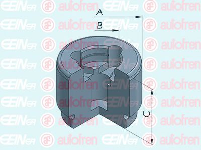 D025411 Autofren Seinsa Поршень тормозного суппорта