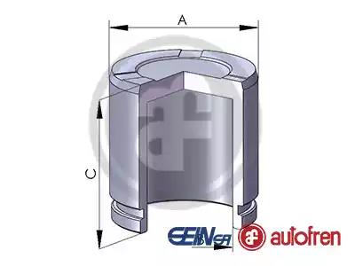 D025643 Autofren Seinsa Поршень тормозного суппорта для Mercedes GLK-Class