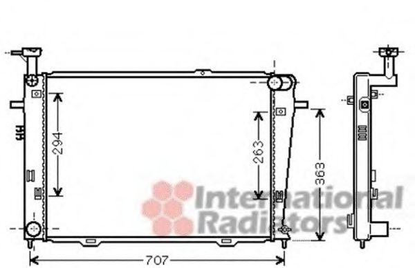 82002210 Van Wezel Радиатор охлаждения двигателя