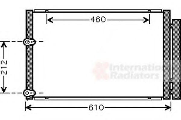 53005429 Van Wezel Радіатор кондиціонера для Toyota Prius