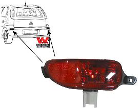 3777937 Van Wezel Задня протитуманна фара для Opel Corsa