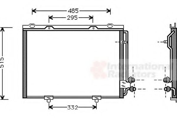 30005232 Van Wezel Радиатор кондиционера для Mercedes E-Class