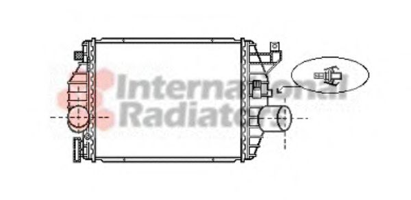 30004357 Van Wezel Интеркулер для Mercedes Vito