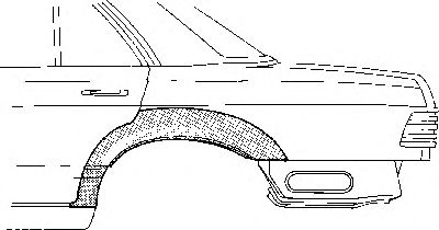 3026147 Van Wezel Крило заднє для Mercedes S-Class