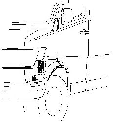 3070157 Van Wezel Крыло переднее для Mercedes T1