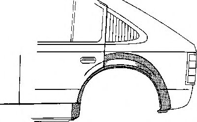 2752148 Van Wezel Крило заднє для Mazda 626