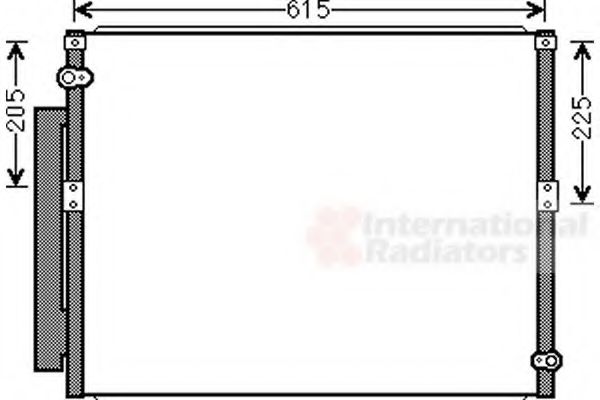 53005569 Van Wezel Радіатор кондиціонера для Toyota Land Cruiser Prado (120, 150)
