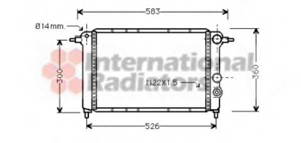 43002065 Van Wezel Радиатор охлаждения двигателя
