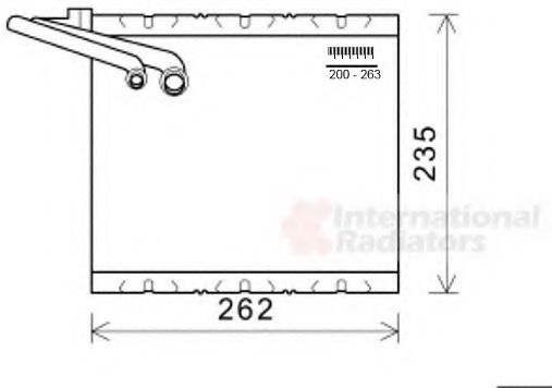 5900V157 Van Wezel Испаритель кондиционера