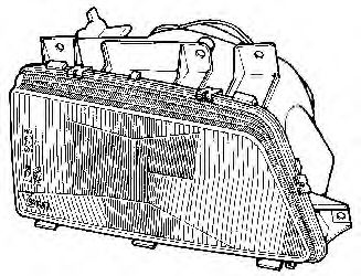4045942 Van Wezel Основная фара для Peugeot 405
