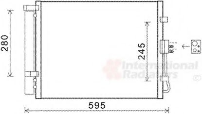 83005150 Van Wezel Радиатор кондиционера для Kia Soul