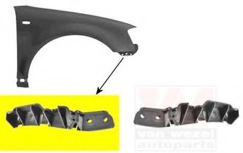0332568 Van Wezel Кронштейн бампера для Audi A3