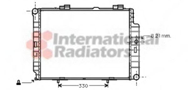 30002287 Van Wezel Радиатор охлаждения двигателя для Mercedes E-Class