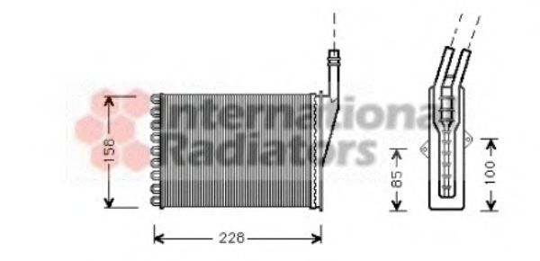 43006249 Van Wezel Радіатор пічки для Renault Espace