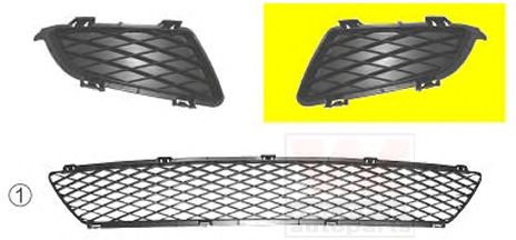 2754591 Van Wezel Вентиляционная решетка бампера для Mazda 6