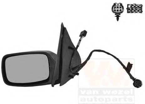 1831807 Van Wezel Зовнішнє дзеркало для Ford Fiesta