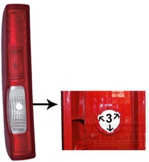 4395933 Van Wezel Задний фонарь для Renault Trafic