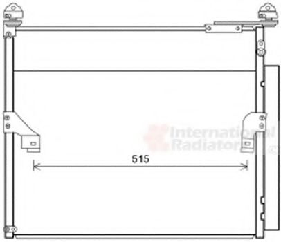 53005655 Van Wezel Радіатор кондиціонера для Toyota Land Cruiser Prado (120, 150)