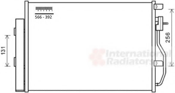 08005048 Van Wezel Радиатор кондиционера