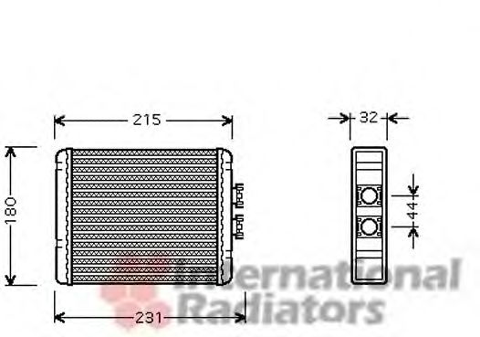 03006198 Van Wezel Радиатор печки для Audi A2