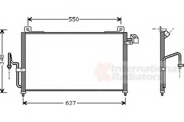 27005147 Van Wezel Радиатор кондиционера для Mazda 323