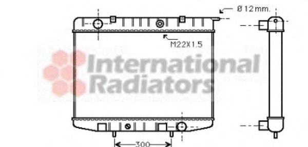 37002337 Van Wezel Радіатор охолодження двигуна для Opel Frontera