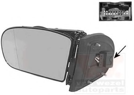 3032827 Van Wezel Наружное зеркало для Mercedes C-Class