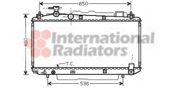 53002305 Van Wezel Радиатор охлаждения двигателя для Toyota RAV4