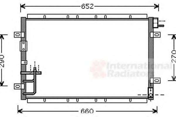 83005030 Van Wezel Радиатор кондиционера для Kia Sorento
