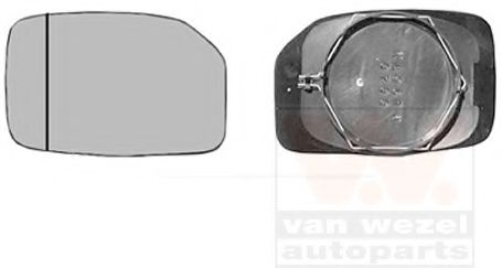 4009833 Van Wezel Стекло наружного зеркала для Peugeot 106
