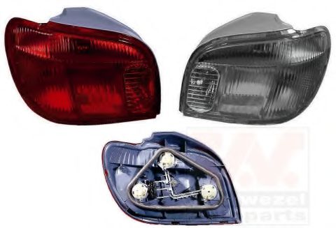 5431933 Van Wezel Задний фонарь для Toyota Yaris